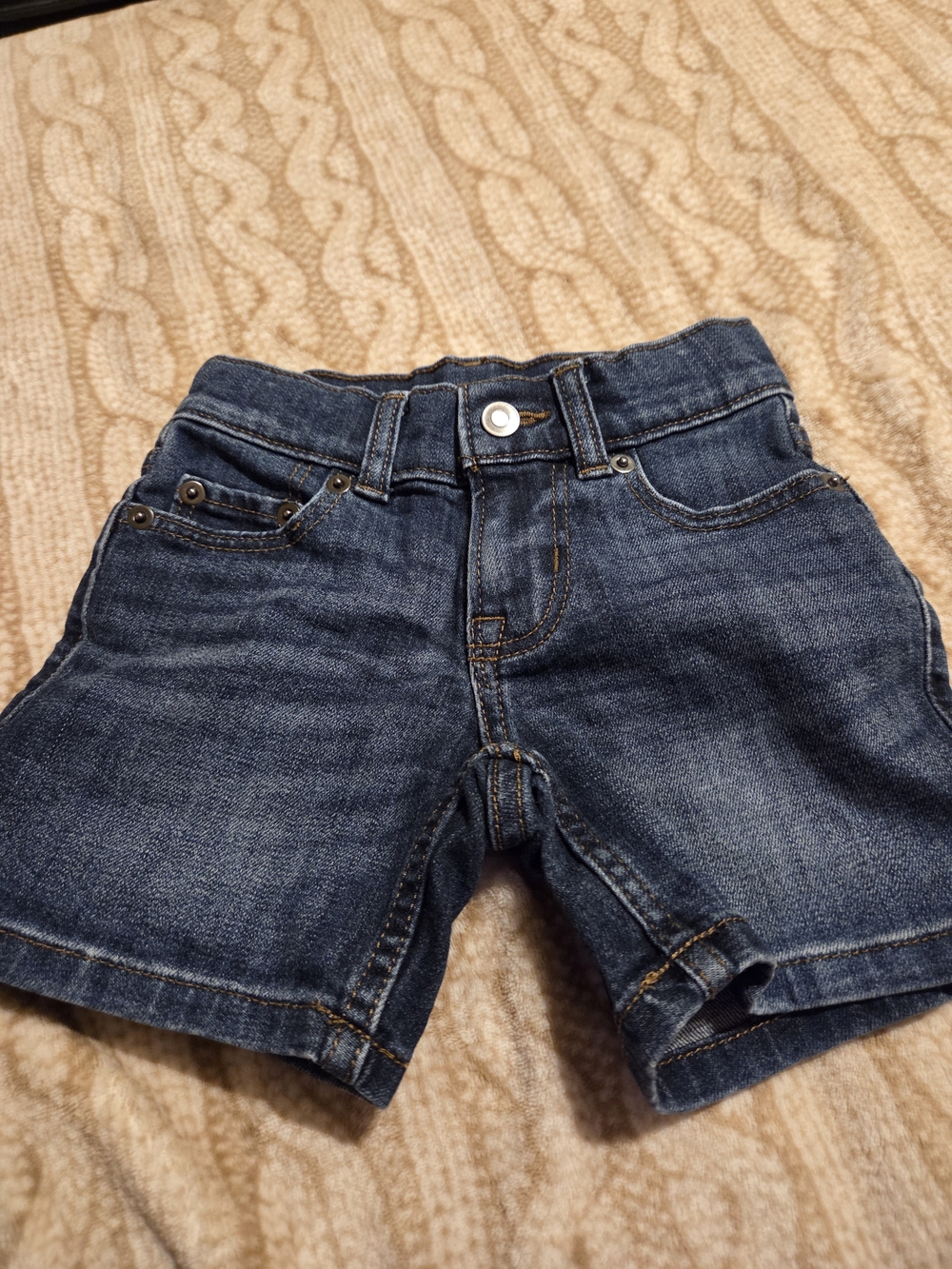 wonder nation Dark Blue Denim Shorts for Kids